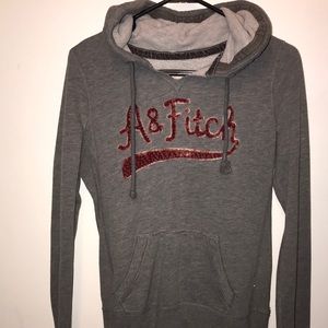 Grey Abercrombie & Fitch Hoodie